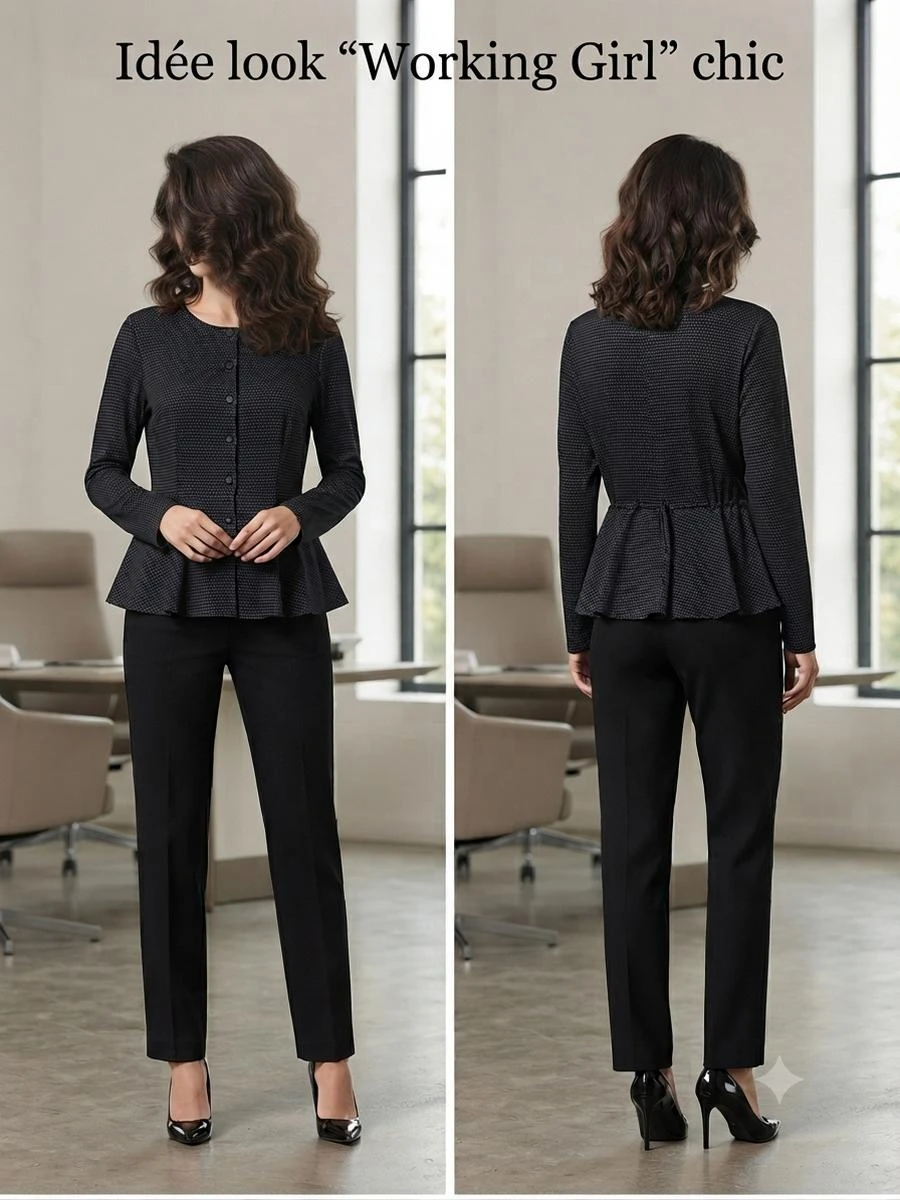 🖤Peplum Blouse G!Ozé Zwart & Wit - Maat 46🤍 – photo 5
